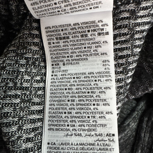 Gap Womens Wide Leg Bottom Knit Pants Large (34x29) Gray Pockets Athleisure Boho - Picture 13 of 15